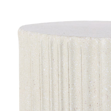 Louisa 19" Modern Art Deco Tambour Accent Table - JONATHAN Y